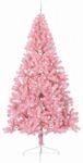 vidaXL K&uuml;nstlicher Vorbeleuchteter Weihnachtsbaum Rosa 240 cm PVC 3397107