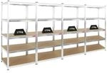PROREGAL Mega Deal 4x Schwerlastregal Ragnar HxBxT 180 x 90 x 60 cm Fachlast 175 kg
