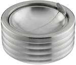 Relaxdays Windaschenbecher Edelstahl Silber Windfest 5,5 cm x 11,5 cm 160 g