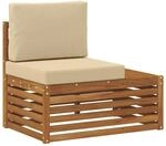 vidaXL Outdoor Endsofa Natur 91 x 63 x 73 cm Massivholz Akazie 900508