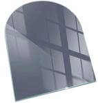Tulup Glasplatte f&uuml;r Kamin Marine Glasbodenplatte f&uuml;r Kamin&ouml;fen Halbkreis...
