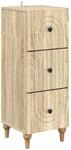 vidaXL Schubladenschrank Sonoma-Eiche 33 x 34,5 x 90 cm Holzwerkstoff 894157