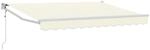 vidaXL Elektrische Ausziehbare Markise Creme 3,5 x 2 m 3418981