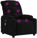vidaXL Massagesessel Schwarz Stoff Modell 11