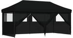 vidaXL Party-Zelt Schwarz 292 x 580 x 315 cm Oxford-Stoff 42023671