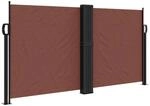 furnicato Seitenmarkise Ausziehbar Braun 120x600 cm