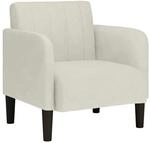 vidaXL Sessel mit Armlehnen Creme 54 cm Samt 4100585