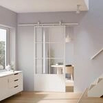 inova Loft Glasschiebet&uuml;r 1025 x 2200 mm 6 Felder Kickplatte Komplettset aus...
