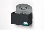 PROREGAL Robuster Wandascher Mit Schild 0,4 Liter HxBxT 16 x 14 x 9,8 cm...