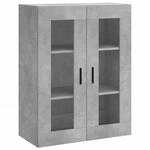 vidaXL Wandschrank Betongrau 69,5x34x90 cm 828496