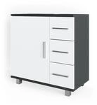 Vicco Waschbeckenunterschrank Ilias Anthrazit/Wei&szlig; 60 x 61 cm