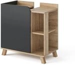 Vicco Waschbeckenunterschrank Karen Sonoma/Anthrazit 60 x 65 cm mit T&uuml;r und...