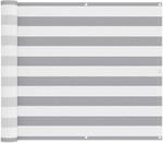 vidaXL Balkonsichtschutz Hellgrau und Wei&szlig; 90 x 300 cm 42030933