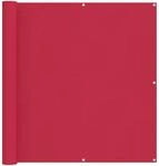 vidaXL Balkonsichtschutz Bordeauxrot 110 x 800 cm Oxford-Stoff 42030914