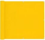 vidaXL Balkonsichtschutz Gelb 100 x 700 cm Oxford-Stoff 42030796