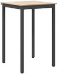 vidaXL Bartisch Natur 110 x 55 x 105 cm Massives Kiefernholz 892799