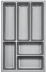 SOTECH ORGA-BOX-3 Besteckeins&auml;tze Tiefe 473 mm H&ouml;he 50,5 mm Silbergrau
