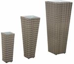 vidaXL Set f&uuml;r Outdoor 3 Stk Metall 42026961