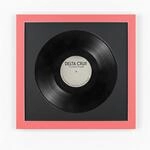 K-M&ouml;bel Schallplatten Rahmen Rot 40x40cm 2er Set mit Schwarzem Passepartout...
