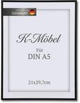 K-M&ouml;bel Aluminium Bilderrahmen DIN A5 mit Passepartout