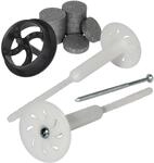 PROTEKTOR 200x D&auml;mmstoff-Schraubd&uuml;bel Set &Oslash;8x220mm inkl. 200x Rondelle +...