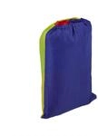 Relaxdays Schwungtuch Polyester Blau Rot Gelb Gr&uuml;n mit 8 Griffen &oslash; 350 cm 0,6...