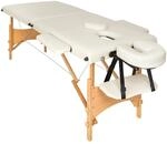 Tectake 2 Zonen Massageliege Freddi Breite 61 cm Polsterung 5 cm Inklusive