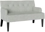 vidaXL Chesterfield Bank Hellgrau 112 x 65,5 x 75 cm Samt 42019286