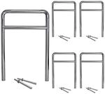 TRUTZHOLM 5x Fahrradanlehnb&uuml;gel 118 x 78 cm Edelstahl Durchmesser 60 mm Typ H