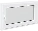 vidaXL Kellerfenster RISOR Wei&szlig; 100 x 60 cm PVC und Glas 42047209