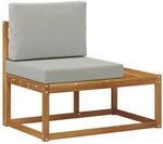 vidaXL Outdoor End Sofa Natur 91 x 63 x 73 cm Massivholz Akazie 900475