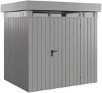 EcoStar Ger&auml;tehaus Euroline Flachdach Lichtband 229 cm x 179 cm Grau 1-flg.
