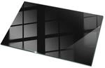 Tulup Tischplatte Farbe Schwarz Glatt Glas f&uuml;r Tischplatte 100x70 cm Schwarz