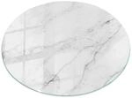 Tulup Tischplatte Marmoroberfl&auml;chenmuster Couchtisch Platte 80x80 cm Wei&szlig;