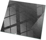 Tulup Tischplatte Natursteinstruktur Glas f&uuml;r Tischplatte 60x60 cm Schwarz