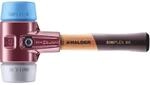 Halder Simplex Schonhammer &Oslash; 60 mm TPE-soft Blau TPE-mid Grau Kurzer Stiel mit