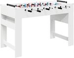 vidaXL Tischfu&szlig;balltisch Wei&szlig; 125 x 60,5 x 80 cm Holzwerkstoff 858884