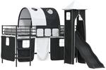 vidaXL Kinderloftbett Schwarz 99,5 x 200 cm Metall 42020876