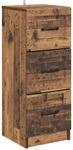 vidaXL Schubladenschrank Altholz 33 x 34,5 x 87 cm Holzwerkstoff 895773