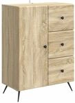 vidaXL Sideboard Sonoma-Eiche 66 x 34,5 x 90 cm Holzwerkstoff 895547