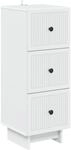 vidaXL Schubladenschrank Wei&szlig; 33 x 34,5 x 90 cm Holzwerkstoff 893925