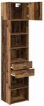 vidaXL Highboard Wandmontiert Altholz 50 x 42,5 x 225 cm Holzwerkstoff 3402815
