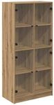vidaXL Highboard Artisan-Eiche 68 x 37 x 142 cm Holzwerkstoff 3402630