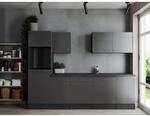 Respekta K&uuml;chenzeile Oliver 280 cm Grau ohne E-Ger&auml;te