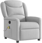 vidaXL Massagesessel Wolkengrau Stoff 4015615