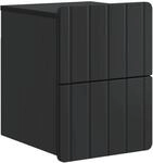 vidaXL Wandmontierter Nachttisch Schwarz 33 x 34,5 x 43 cm 898297
