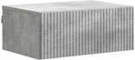 vidaXL Wandmontierter Nachttisch Betongrau 49 x 34,5 x 20 cm 898451