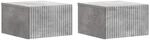 vidaXL Wandmontierter Nachttisch 2 Stk Betongrau 33 x 34,5 x 20 cm 898432