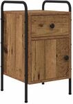 vidaXL Nachttisch Altholz 35 x 36,5 x 61 cm Holzwerkstoff 8007655