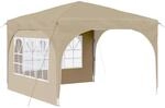 vidaXL Pop-Up Partyzelt 290 x 290 x 245 cm Creme 42019856